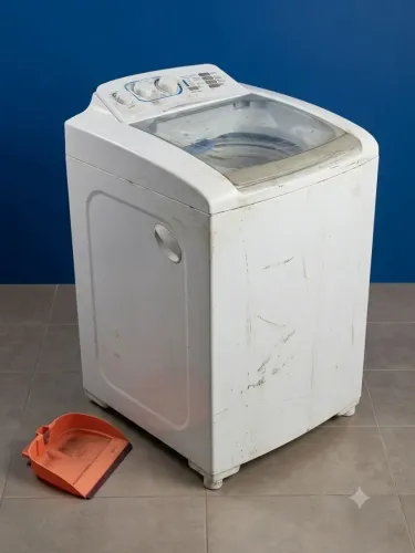 Máquina de Lavar Electrolux 12kg Branca (Lava e Enxágua / Detalhe na Centrífuga)