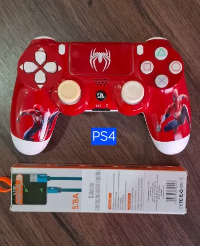 Controle personalizado Homem aranha PS4 sem fio!