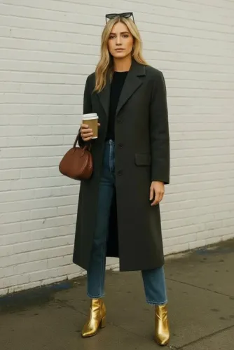 Sobretudo Feminino Longo Casaco Trench Coat Oversized
