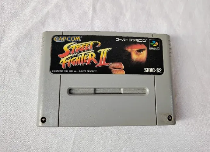 Street Fighter 2 Original Com Desgastes Para Super Famicom