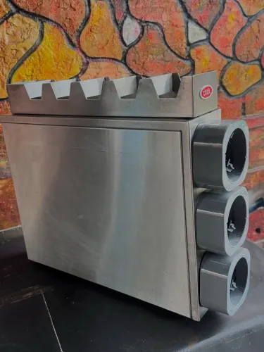 Dispensador de Copos e Tampas COZIL Profissional - Aço Inox (Estado de Novo)