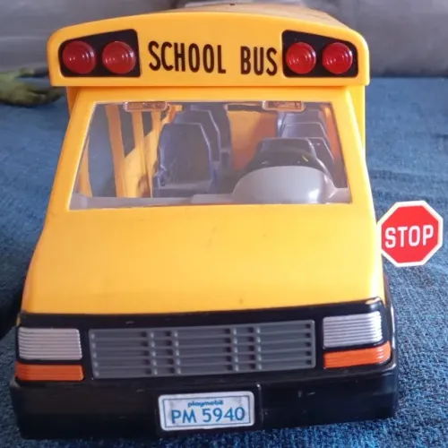 Miniatura Ônibus Escolar Playmobil Geobra 2011