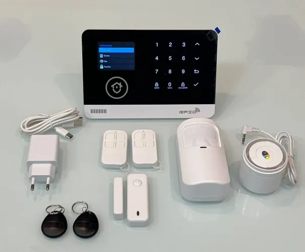 NOVO! Kit central alarme inteligente Tuya, wi-fi, sem fio, contra roubo, moni