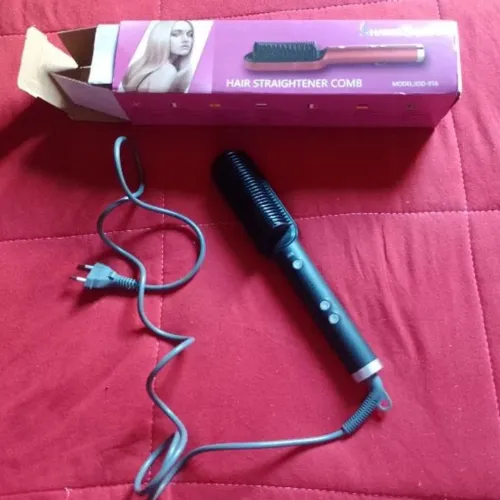 Escova alisadora elétrica bivolt