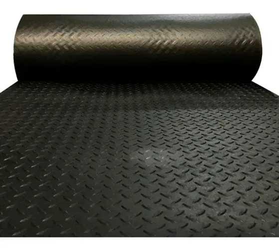 Piso Emborrachado Tapete (Diamante) 3,00 x 1,00 Antiderrapante 3mm