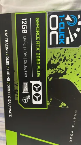 RTX 2060 PLUS 12gb com led