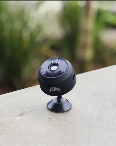 Mini Câmera WiFi A9 Monitoramento Remoto Sem Fio HD Visão Noturna Discreta Bateria Interna
