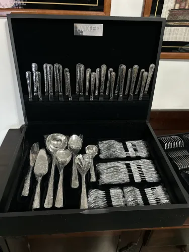 Faqueiro Wolff Versailles 130 Peças em Inox - Completo na Caixa Original
