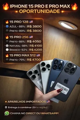 Oportunidade iPhone 15 PRO 