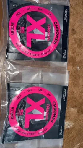  Cordas D'Addario XL Chromes ECB81 - Baixo 4 Cordas 