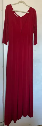 Vestido Longo Vermelho Vitor Dzenk - Tam. GG