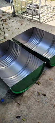 Tambor cortado na metade 