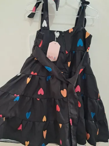 Vestido infantil menina preto