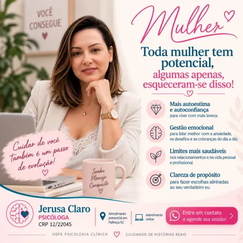 Psicoterapia para mulheres | Autoestima | Ansiedade | Evolução Pessoal