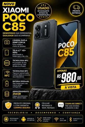 Poco C85 pouco usado