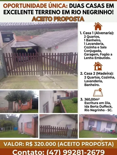 São duas casa em um terreno só vendo aceito proposta