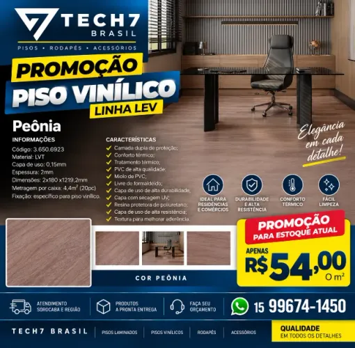 Piso 2 mm Vinilico