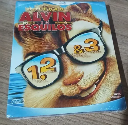 bluray Alvin e os esquilos original 1,2 e 3.