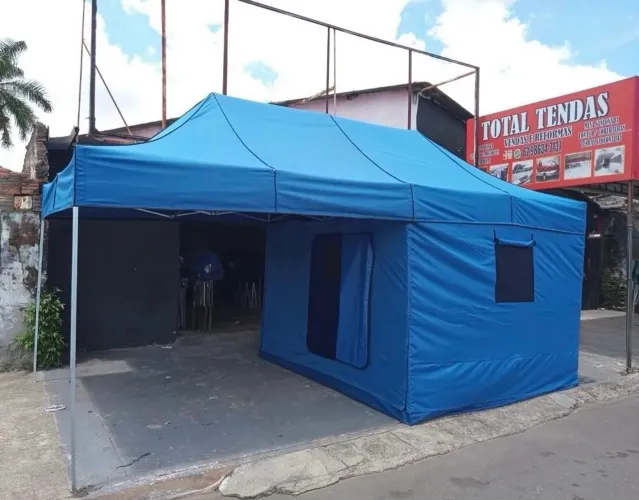 Tenda camping 6x3 com quarto 3x3 e área 