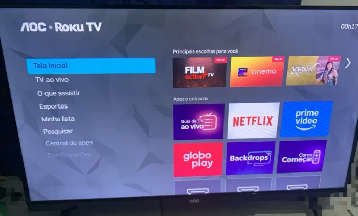 Smart tv Roku 32 polegadas