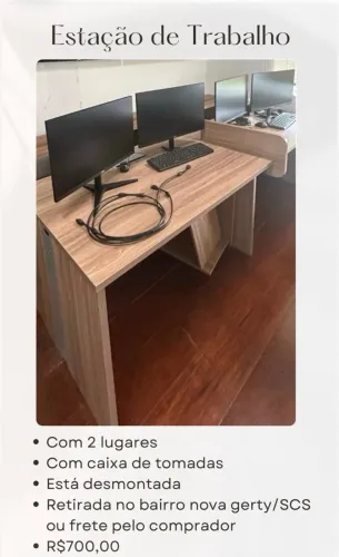 Estação de trabalho 2 lugares