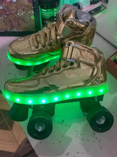 Pantins 4 rodas cromado com LED - FUN