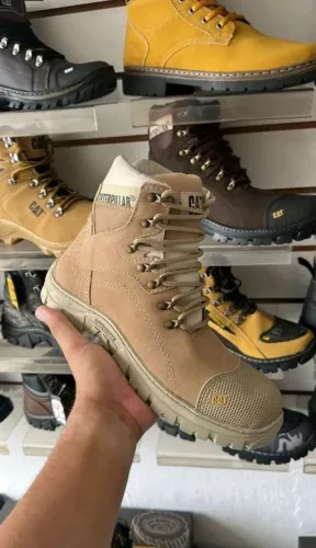 Botas Caterpillar Luxo Preto, Bege e Café N38 ao N45