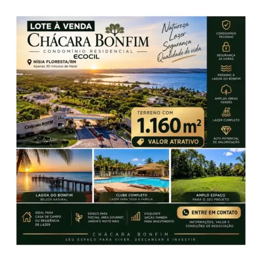 LOTE CHÁCARA BONFIM - QUADRA H3