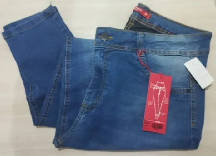 Calça Jeans Feminina Plus Size Biotipo Tam. 50