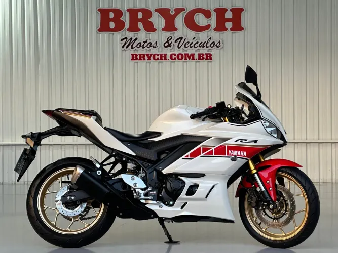YZF-R3 WORLD GP 60TH ANNIVERSARY EDIÇÃO ABS BRANCA 2022/2023
