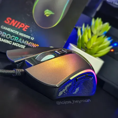 Mouse Gamer Havit MS1001 4800dpi 7 Botões RGB Com Software - NOVO