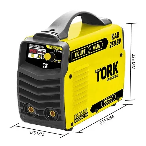 Máquina de solda inversora 250Ah - bivolt ( Super Tork )