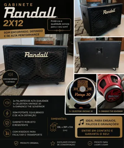 Caixa 2x12 Randall V30