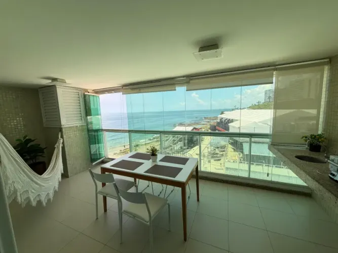 Costa Espanã, Barra, Apartamento Para Venda, Quarto e Sala, 71m2, Mobiliado, Vista Mar, Sa