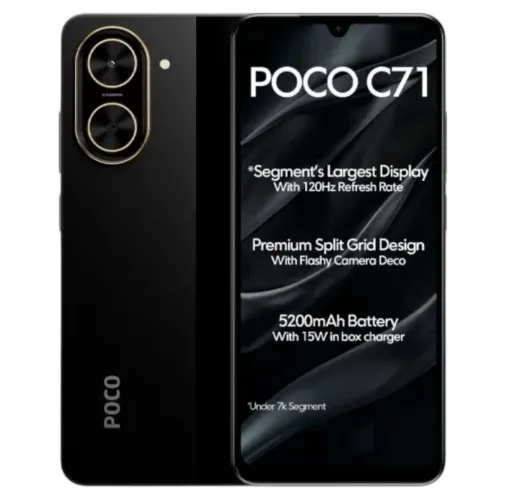 POCO C71 Preto