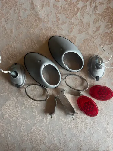 Lanterna Traseira Fusca até 1962 (kit completo de ferro)