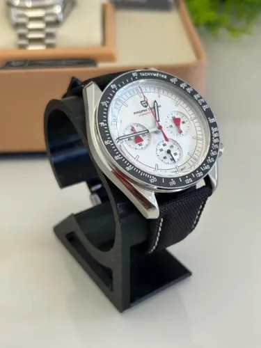 Relógio Pagani MoonWatch Cronógrafo | Safira | Aço Inox