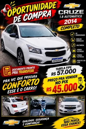 Chevrolet Cruze HB Sport LT 1.8 16V Flexp. 5P AUT 2014