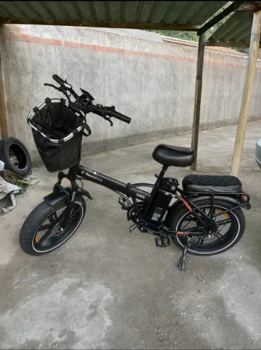 Bike Elétrica Dobrável 1000W | Bateria de Lítio | 3 Meses de Uso | Até 50 km