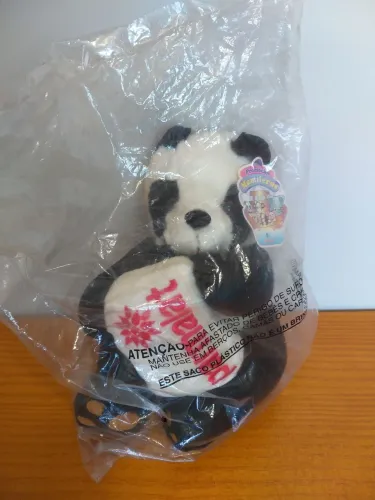 Urso Panda de pelúcia colecionável da Parmalat