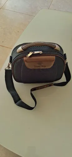 Bolsa Travel Way Necessaire Verde com Marrom