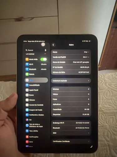 iPad Mini 6 geração com caneta 64gb