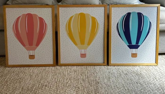 Kit quadros balões 