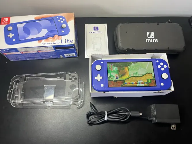 Nintendo Switch Lite 256gb Desbloq COMPLETO