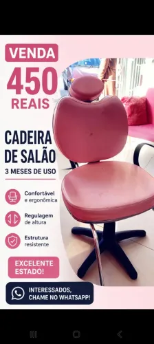 Uma cadeira de cabeleireira