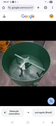 Misturador de concreto para fabricação de blocos