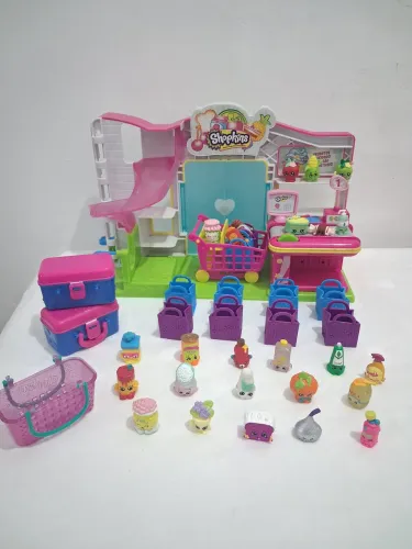 Shopkins mercadinho completo com varios acessórios 