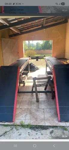 Rampa Pneumática e macaco 