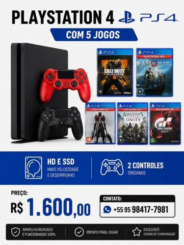 PLAYSTATION 4 À VENDA