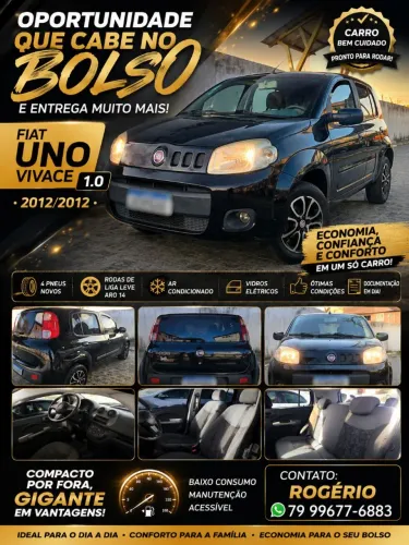 Fiat Uno Vivace Celeb. 1.0 EVO F.flex 8V 5P 2012